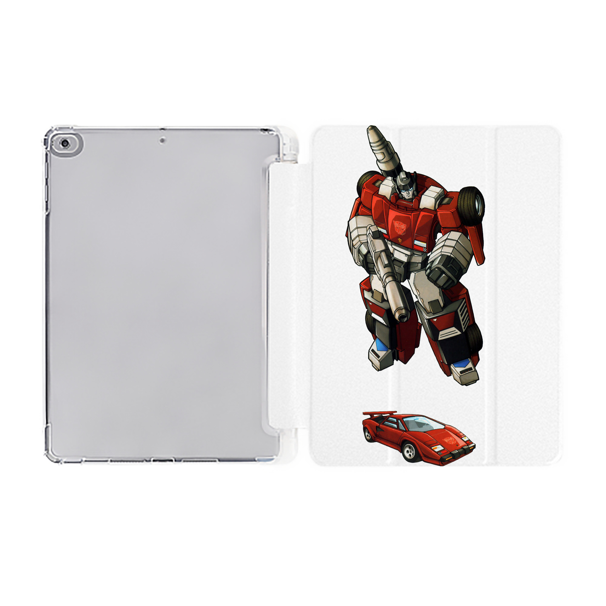 （画像用）  IPad ケース ペン収納付き 三つ折りスタンド PUレザー×シリコン 対応機種9.5/10.5/10.9インチ